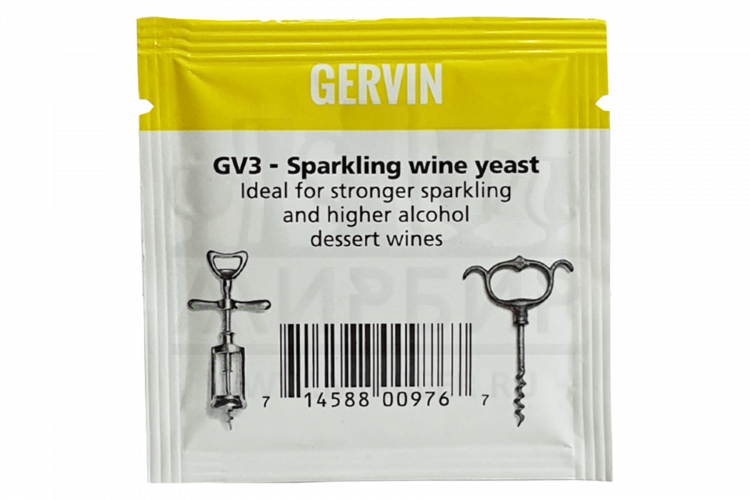 Винные дрожжи Gervin "Sparkling Wine GV3", 5 г