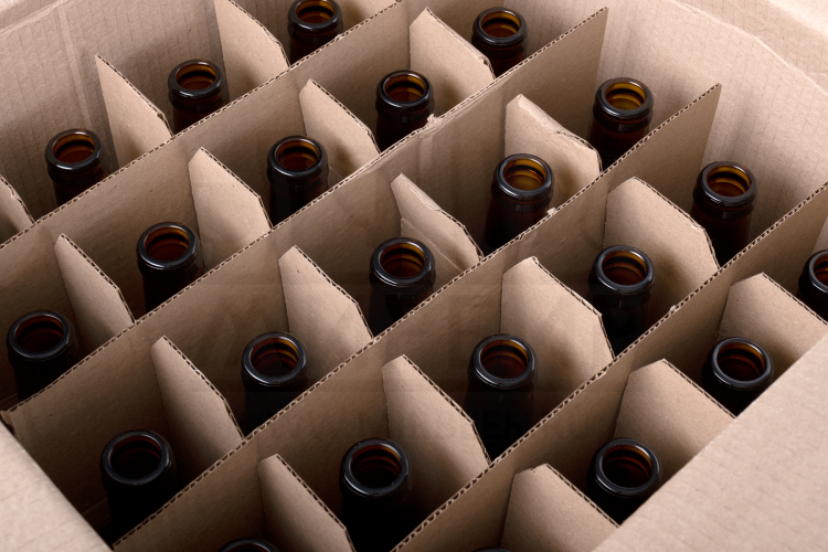 Бутылки пивные X-Mas 0,25 л 25 штук в картонной коробке